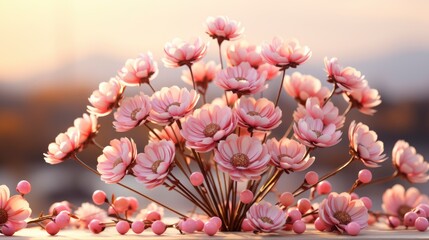 One Pink Flower Garden, HD, Background Wallpaper, Desktop Wallpaper 