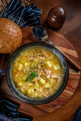 Polish barley soup.