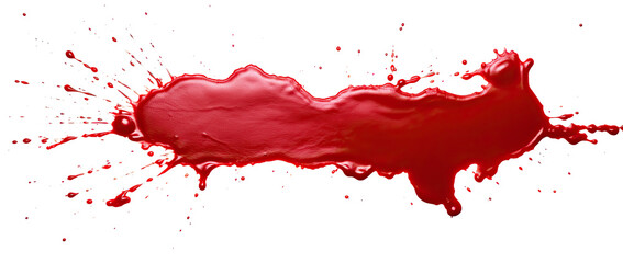 Dark Drops of blood, blood splash, blood spot. Isolated on Transparent background. - obrazy, fototapety, plakaty