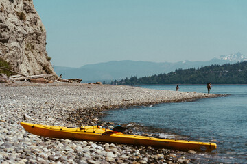 Beach on the southern shore of Whidbey Island in Washington