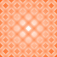 Seamless pattern with rhombuses. Orange background. Vector illustration.