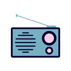 radio icon design vector template simple and modern