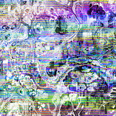 TV noise static effect, abstract glitch background. Fractal digital art pattern