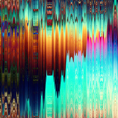 TV noise static effect, abstract glitch background. Fractal digital art pattern