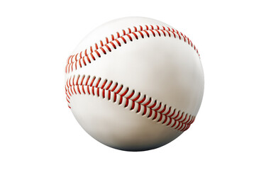 A Realistic Image Capturing the Action-Packed Spirit of Baseball on White or PNG Transparent Background