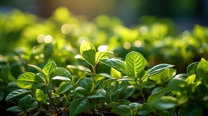 Obraz premium Green Plant Garden, HD, Background Wallpaper, Desktop Wallpaper 