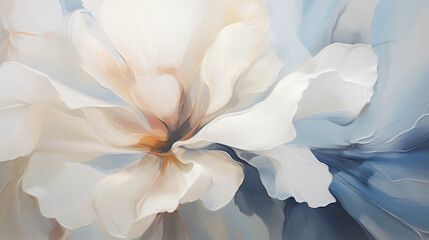 Abstract painted floral background