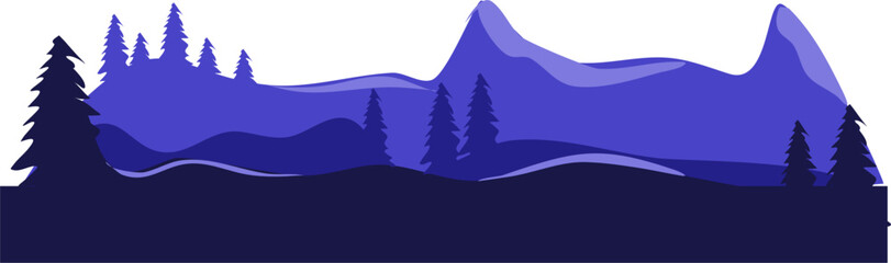 Mountain landscape Illustration 