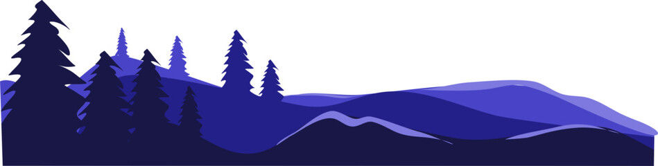 Mountain landscape Illustration 