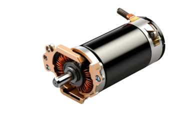 Realistic Depictions of Capacitor Start Motors in Action on White or PNG Transparent Background