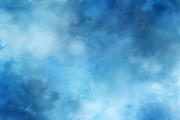 Obraz premium deep navy watercolor smeared over a lighter blue base 