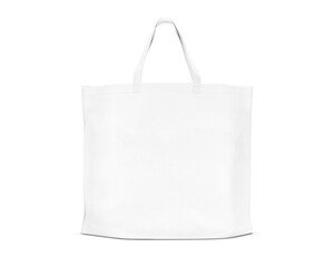 Blank white reusable canvas tote bag for branding mockup and use for save the planet from global warming - 686069280