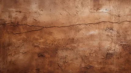 Behangcirkel Empty brown concrete surface texture © Aliha