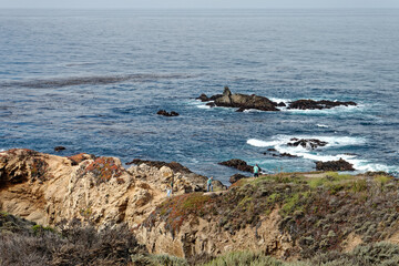 coastline, rocky, big, san luis obispo, los padres national forest, outdoors, waves, usa, autumn, beautiful face, sunset, fall, pacific highway, sunset sky, pacific ocean, colorful, coastal, shoreline