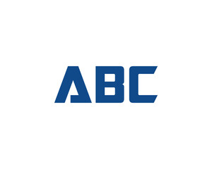 ABC logo design vector template