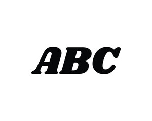 ABC logo design vector template