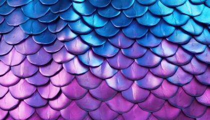 Reptile or mermaid scales in neon color ,spring concept