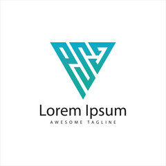 Fototapeta premium PSJ Letter Logo Design Free Icon