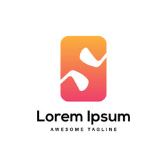 S Letter Logo Design Free Icon