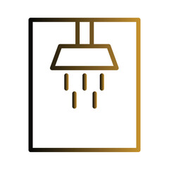 Hygiene Shower Wash Gradient Outline Icon