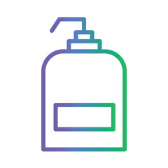 Obraz premium Relax Sauna Shampoo Gradient Outline Icon
