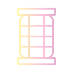 Decoration Japanese Lantern Gradient Outline Icon