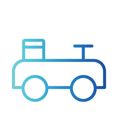 Kid Toys Car Gradient Outline Icon