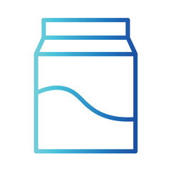 Milk Drink Kids Gradient Outline Icon