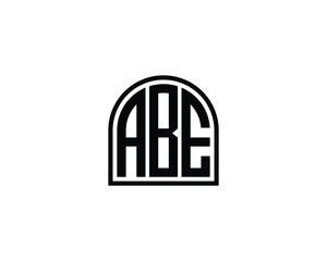 ABE logo design vector template