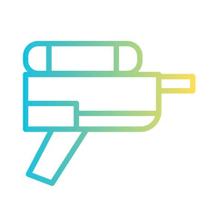 Summer Toys Water Gradient Outline Icon