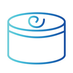 Sushi Fish Food Gradient Outline Icon
