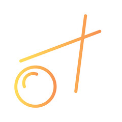 Sashimi Japan Food Gradient Outline Icon