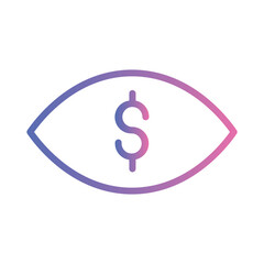 Art Bright Business Gradient Outline Icon