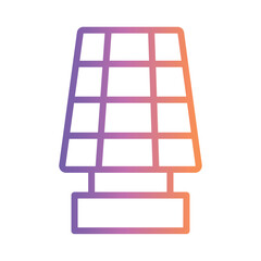 Computer Modern Panel Gradient Outline Icon