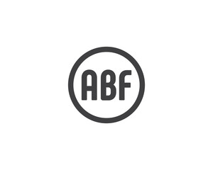 ABF logo design vector template