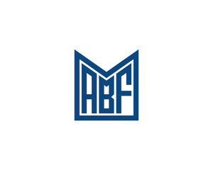 Fototapeta premium ABF logo design vector template