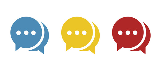 text cloud icon on a white background, vector illustration