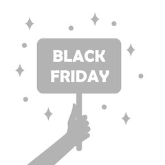 black friday image, concept, holiday, discounts, vector illustration