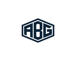 ABG logo design vector template