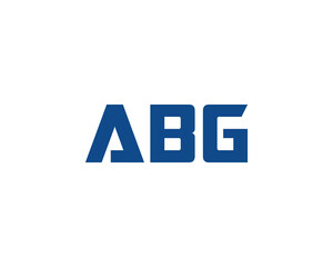 ABG logo design vector template