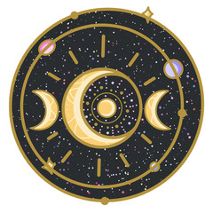 Round Cosmic Symbol 