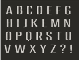 Pattern alphabet letters font