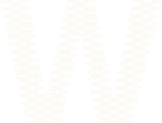 White pattern letter W