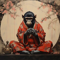 monkey, calm