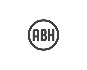 ABH logo design vector template