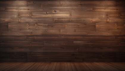 wooden wall and floor background - obrazy, fototapety, plakaty