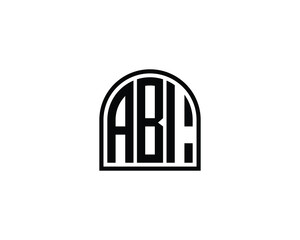 ABI logo design vector template