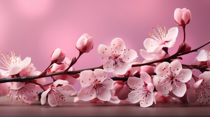 Blossom Pink Sakura On Blurred Unfocussed, HD, Background Wallpaper, Desktop Wallpaper 