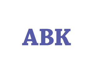 ABK logo design vector template