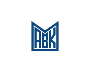 Fototapeta premium ABK logo design vector template